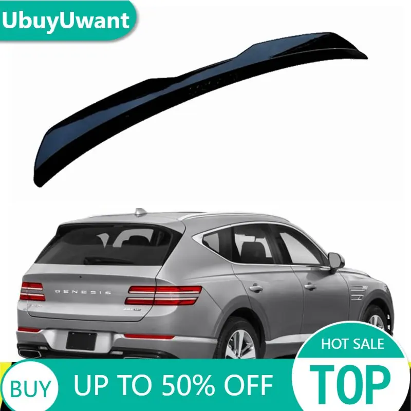 Rear Roof Lip Spoiler For Genesis GV80 2021 Window Gloss Black ABS ...