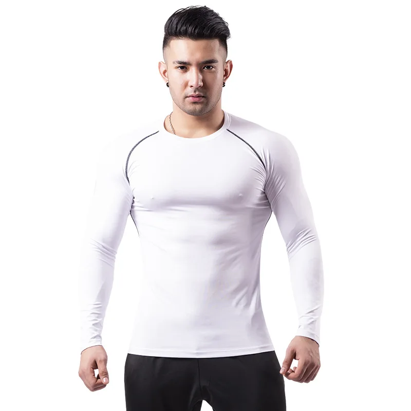 Men New Fitness Long Sleeve Tank Tops T-shirt Fashion Popular Man Clothing Breathable Quick-Drying T-shirts Oversized Sportswear