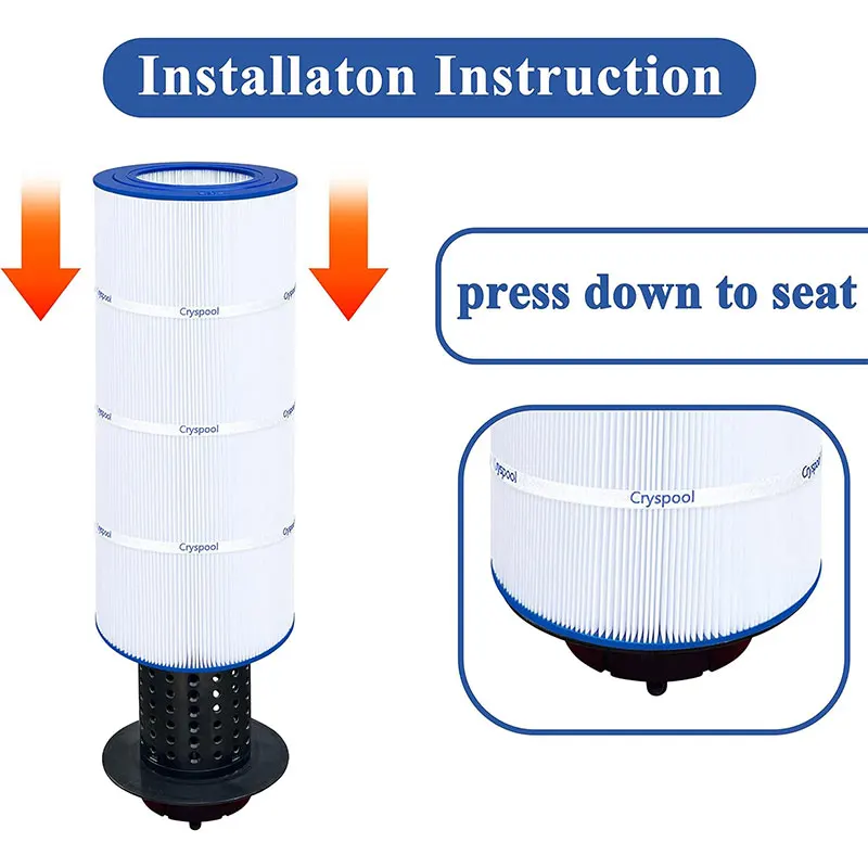 1 Pack,Cryspool Pool Filter Compatible with CC100, Clean & Clear CCRP100,Unicel C-9410,FC-0686, PAP100, PAP100-4/M4, 100 sq.ft.