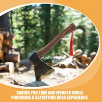 Solid Wood Ax Handle Tool Axe for Woodworking Replacement Hatchet Part Carbonized 2