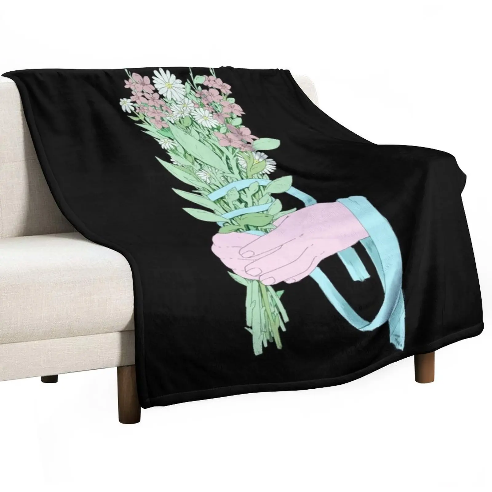 

New Bouquet (notext) Throw Blanket Weighted Blanket Bed covers