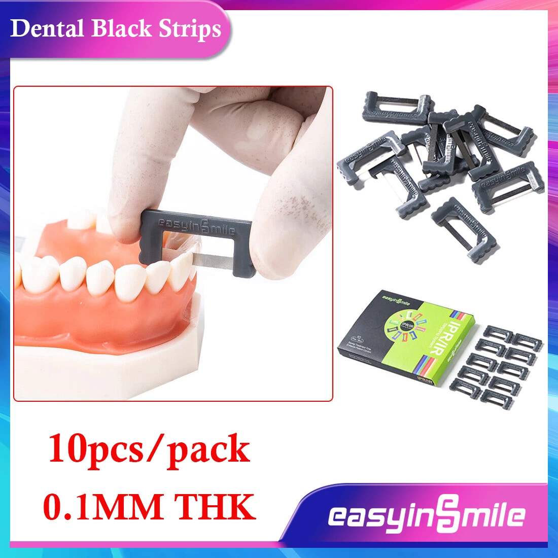 EASYINSMIE 10Pcs Dental Abrasion Strips Interproximal Reduction Enamel