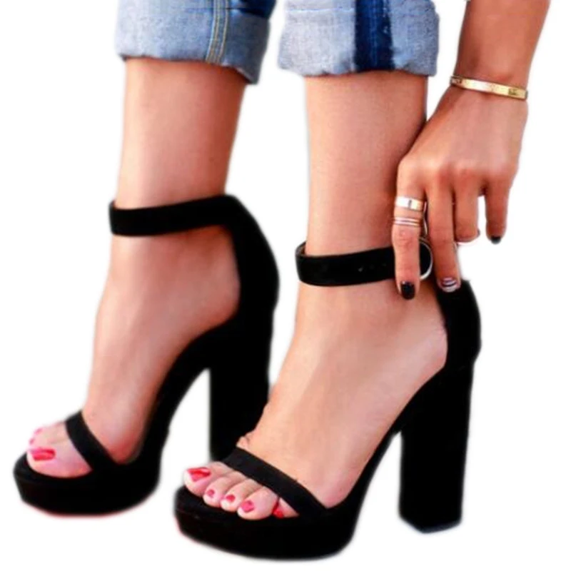 

Туфли DIZHUANG сексуальные женские сандалии на высоком каблуке. Высота каблука около 13 см. Поверхность из замши. Летняя женская обувь. Модный показ 34-45