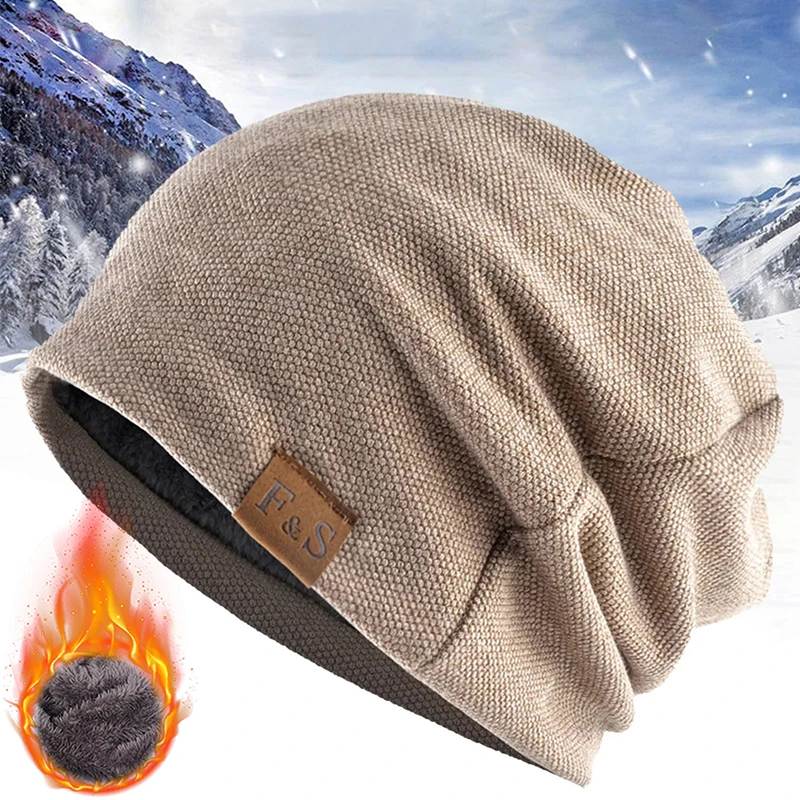 

2023 Winter Warm Beanie Hat for Men Knitted Hat Winter Cap Beanie Women Hip-hop Thick Wool Caps Balaclava Mask Bonnet Hats