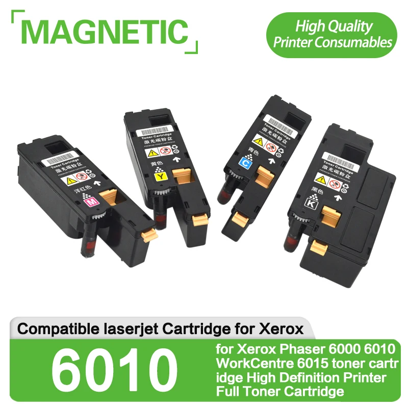 NEW 4Color Compatible for Xerox Phaser 6000 6010 WorkCentre 6015 toner