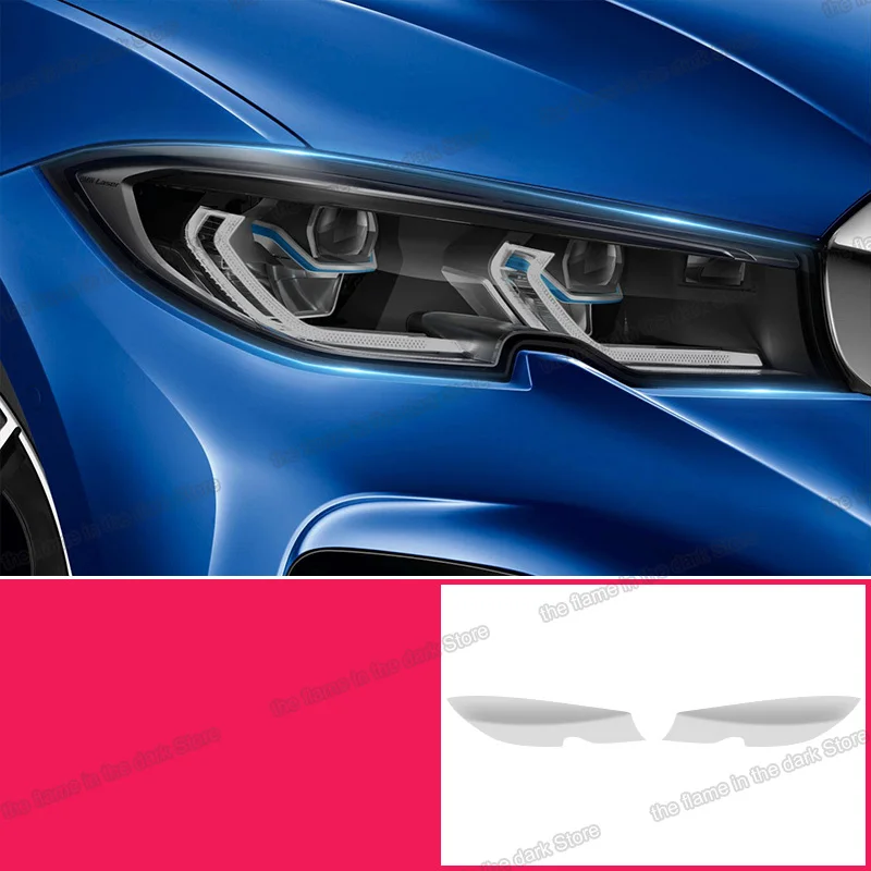 Прозрачная Черная защитная пленка Lsrtw2017 для автомобильных фар из ТПУ Bmw 3 серии G20