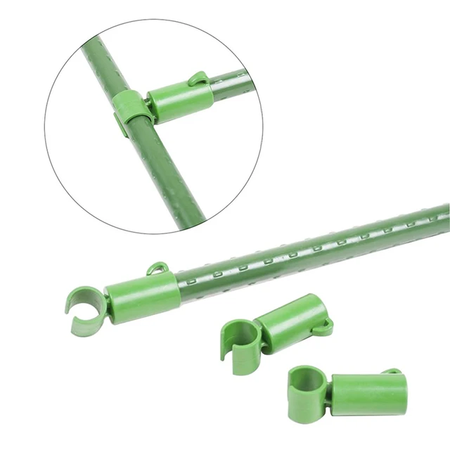 10 Darabos Műanyag Csatlakozók Virág Rattan Növényi Oile Csatok C/D Típusú Állítható Kerti Gyümölcsös Csatlakozó Rudakhoz - Image 4