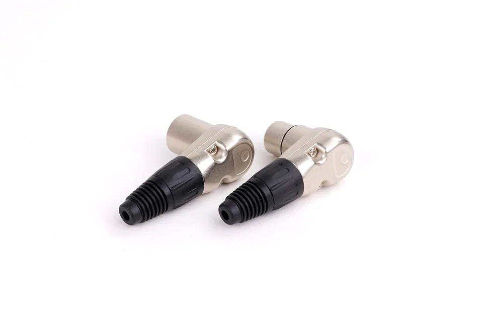 pces pólo ângulo direito xlr conector macho pinos micphone sistemas estação de rádio plugue fêmea jack cabo de áudio conector