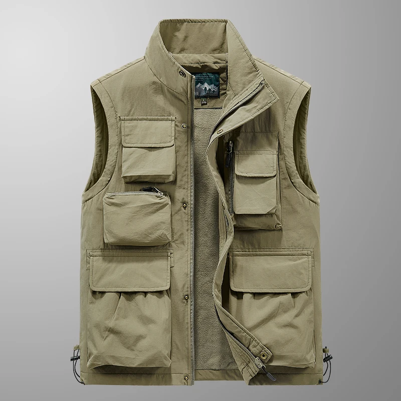 

Men Winter Sleeveless Jacket Men 2022 New Casual Black Waterproof Jacket Slim Fit Windbreaker Fashion Cargo Jacket For Men