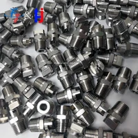 60PCS 3/8 HU 6550 SS Flat Fan Nozzle, stainless steel. For industrial cleaning, professional nozzle. 2