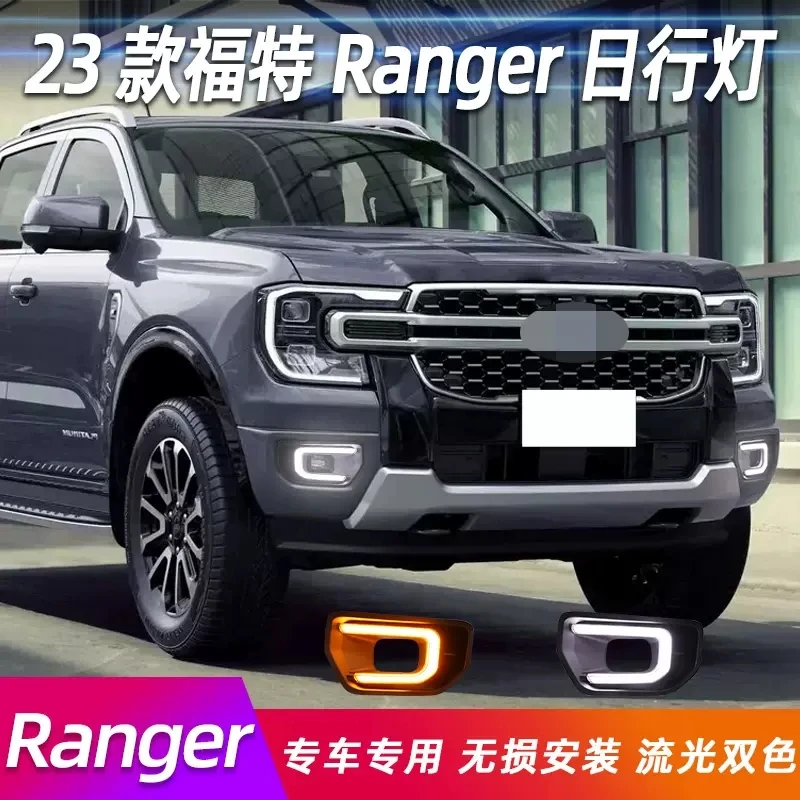 Per Ford Ranger 2023 Xlt Sport Platinum & Wildtrak Style Drl Daytime Running Light Bianco Giallo Led Streamer Sterzo