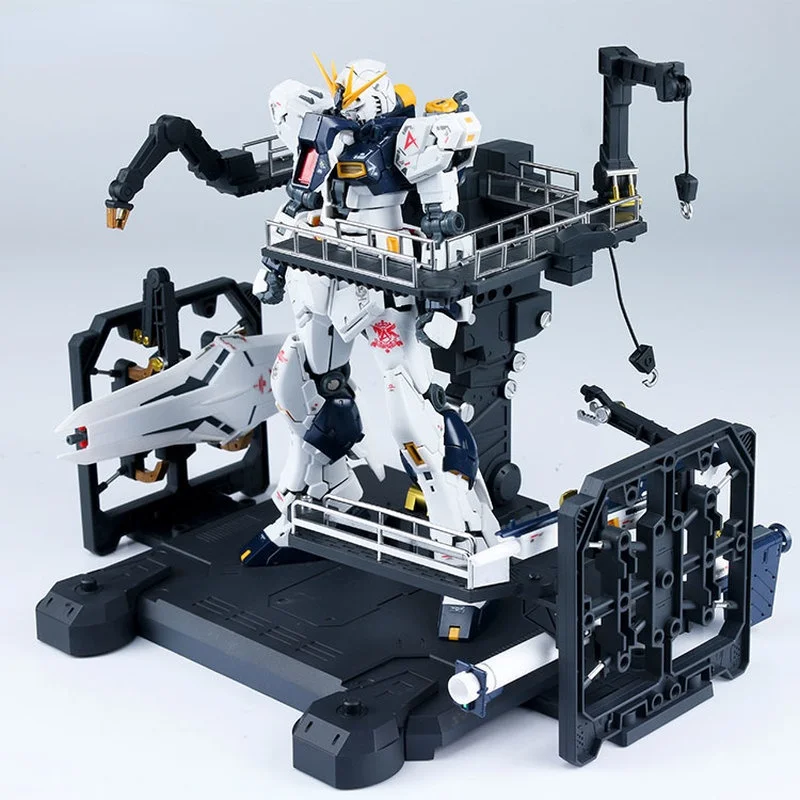 ガンプラ用MS GARAGEモデル・スタンドMSハンガー組み立済 ハンガーとメンテナンスドック,ユニバーサルモデル,1/144