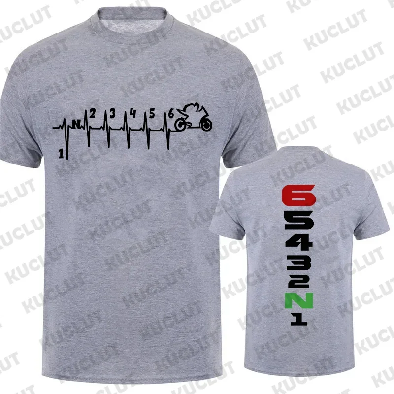 Moto Battement De Coeur Craie Logo T-shirt Variantes 1N23456 1N2345 ECG ECG | EBay