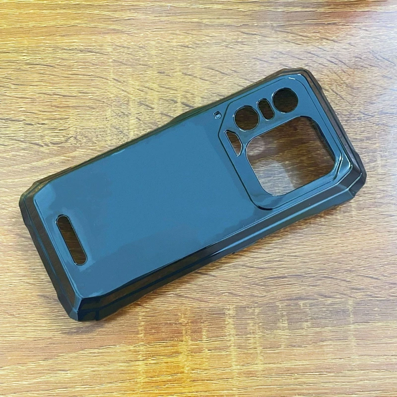 Sleek Black Transparent TPU Protective Phone Case