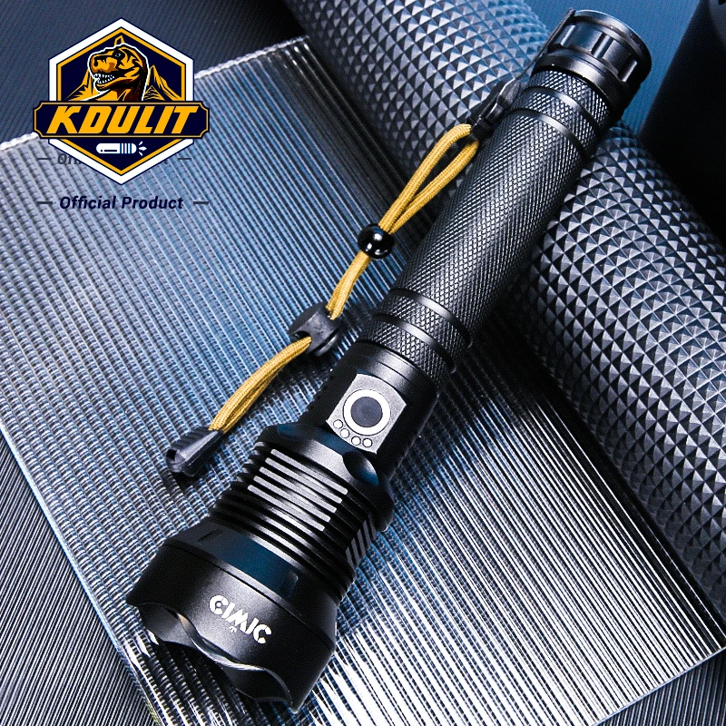 High Power Led Flashlights Tactical Telescopic Flashlight Torch Light