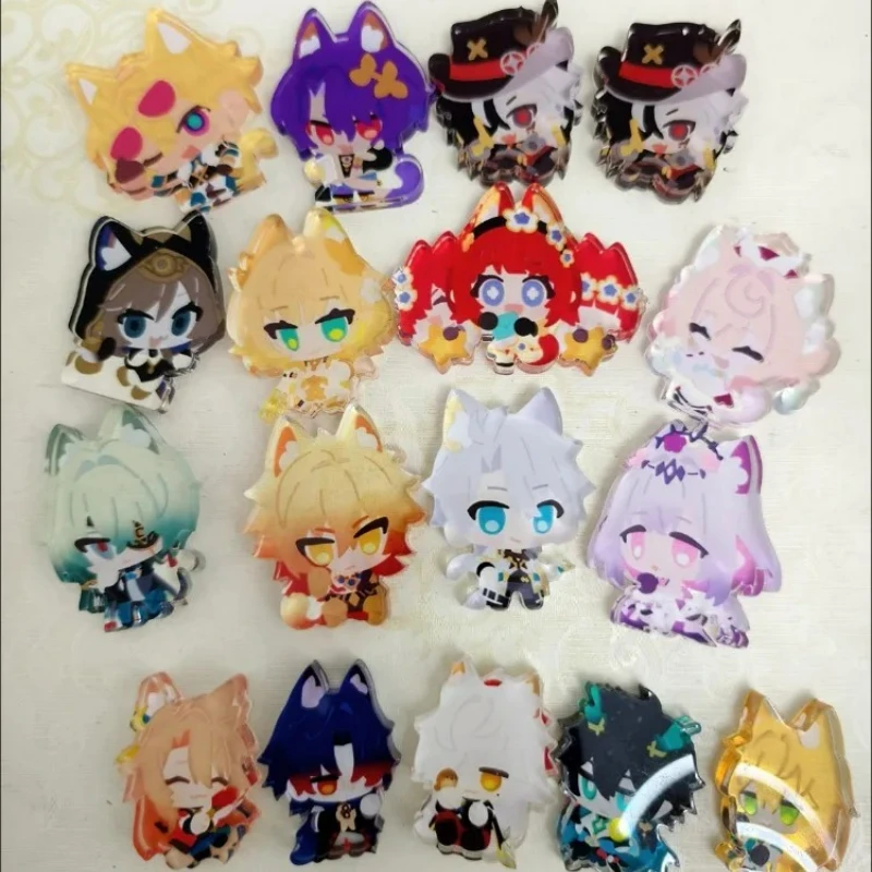 Honkai:Star Rail Imbibitor Lunae Mydie 5 cm Mini Acryl Figur Stand Modell Platte DIY Schreibtisch Dekor Stehende Ornamente Für Fans Geschenk