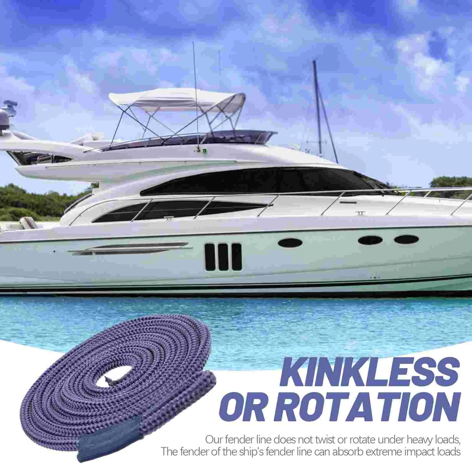 

Boat Rope Boat Rail Cleat Line Practical Boat Rope Marine Rope