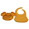 Baby Tableware Set Crab with Suction Cup Silicone Easy to Wash Boilable Sterilized Baby Eating Training Tableware Set 1