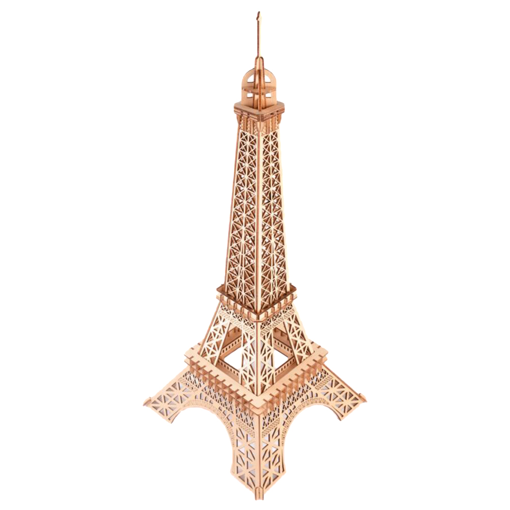 3D Wooden Eiffel Tower Puzzle DIY Handmade Funny Eiffel Tower Puzzle for Kid Child Boy Girl (Eiffel Tower Pattern) Puzzles