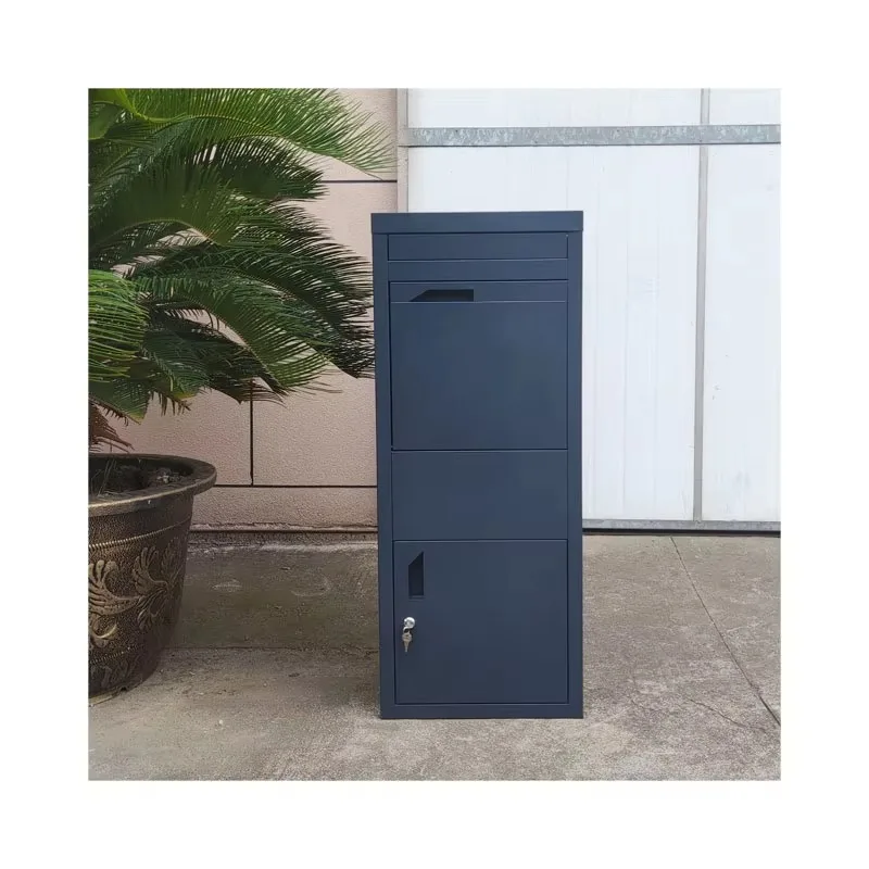 Large Home Delivery Mailbox,Doorway Anti-theft Courier Parcel Receiving Cabinet, Waterproof Security Mental Express Delivery Box