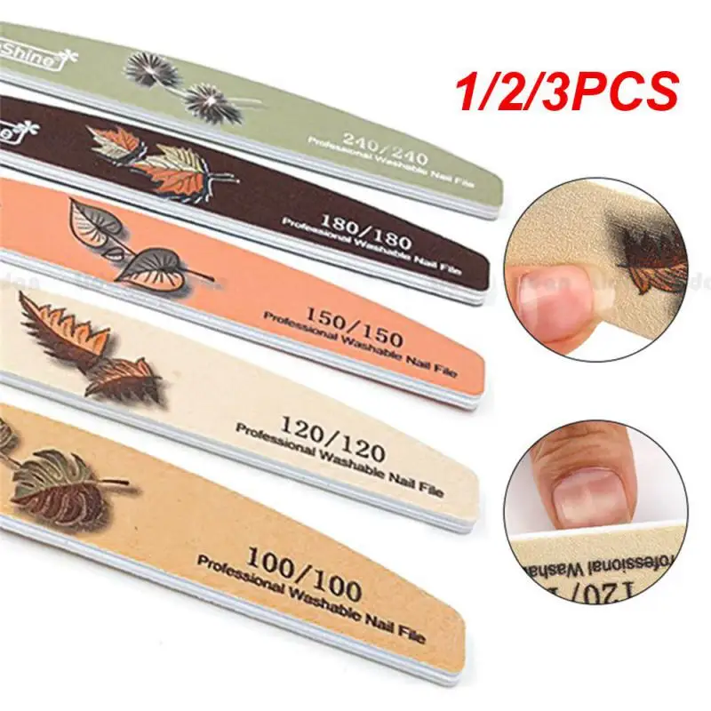 

1/2/3PCS Professional Nail Polishing Tools Reusable Nail Styling Tools Buffing Washable Lime A Ongle Manicure Tools Nail