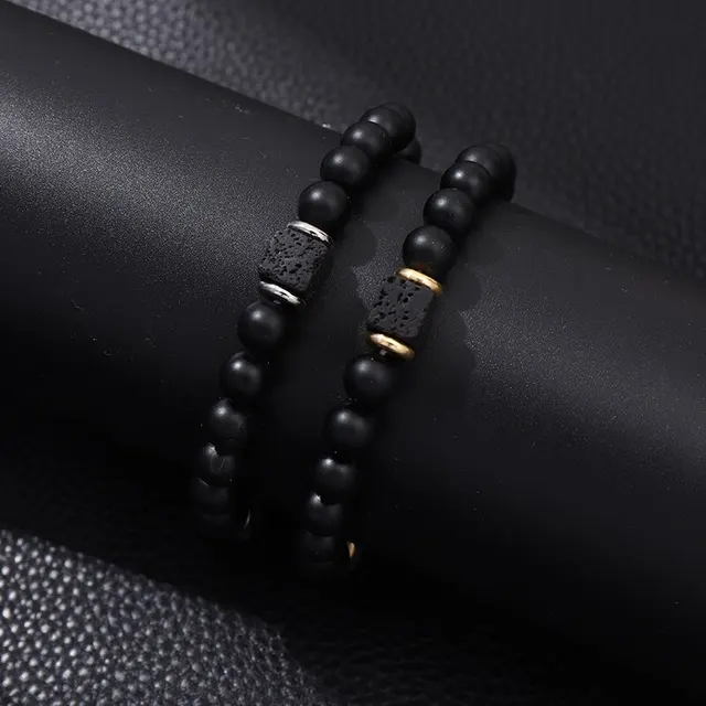 1pc New Magnetic Bracelets Men Nature Stone Bead Couple Bracelets for Women Health Care Help Weight Loss Jewelry2 Colors - Image 6