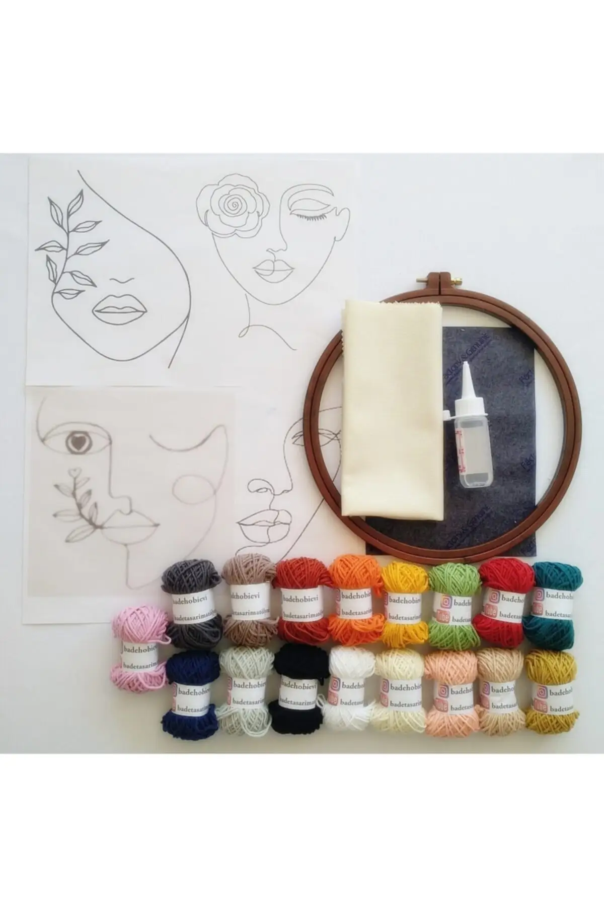 

Bade Punch Continuation Set Oneline (No Needle) Embroidery Kits Hobby Supplies & Entertainment Living