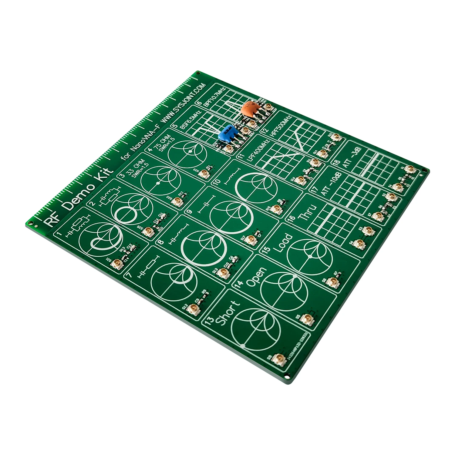 NanoVNA Filter Attenuator VNA RF Test Board Tester Demo Kit Module Breadboard Ne