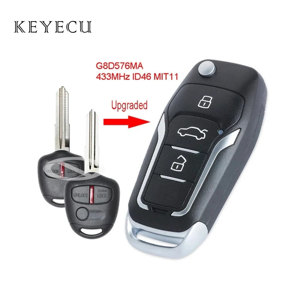 

FCC ID: флип-карта Φ 433 МГц ID46 для Mitsubishi Lancer CJ 2007-2013