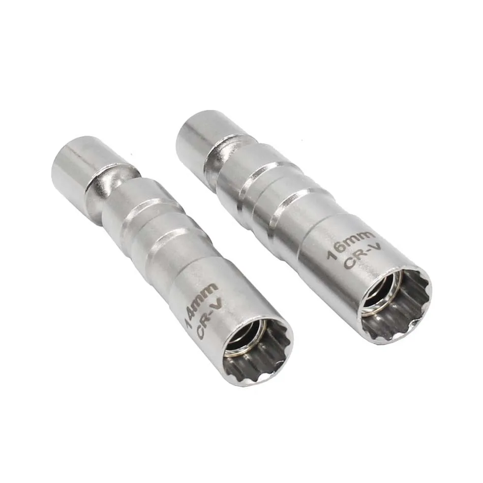 1PC Magnetic 12 Angle Spark Plug Sleeve Removal Tool Laser Tools 14mm 3/8 Drive Plug For E81 E87-N43B E90-N43B E60-N43B