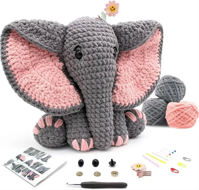 Beginner-Friendly Elephant Crochet Kit 8 S6d4f521da21d426dad5c4efc7c9636b8P