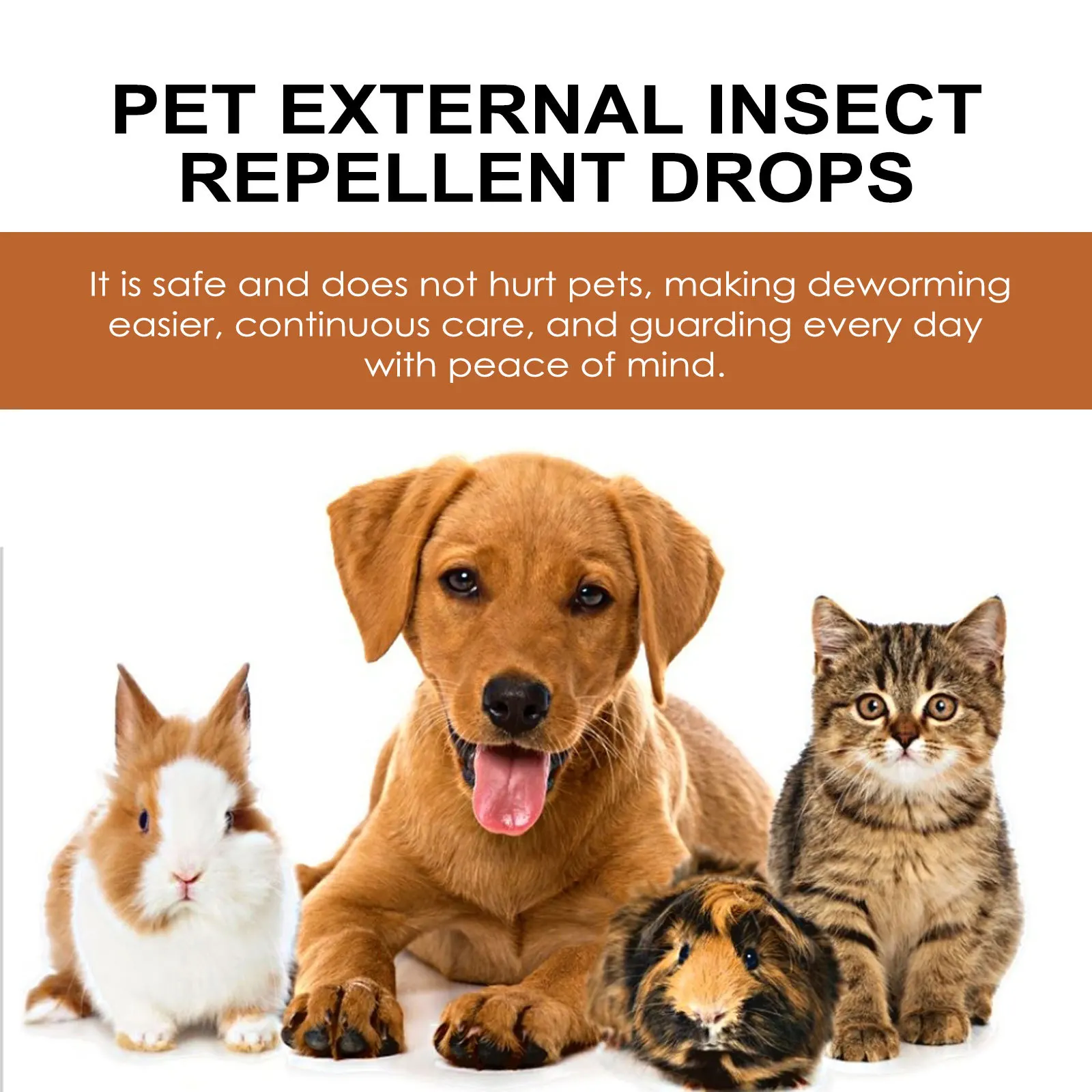 Pet Anti-Flea Drops Mites Insect Repellent for Formula Cats Dogs Flea Removers Flea Lice Killer Spray Anti Itching Care Products