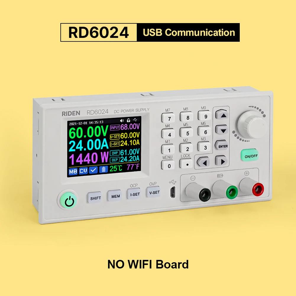 RD6024-W 24A 12V 36V 48V 60V Adjustable Step Down Digital Constant Voltage Current Power Supplys 2.4 Inch Color Display Screen neutral litmus paper Measurement & Analysis Tools