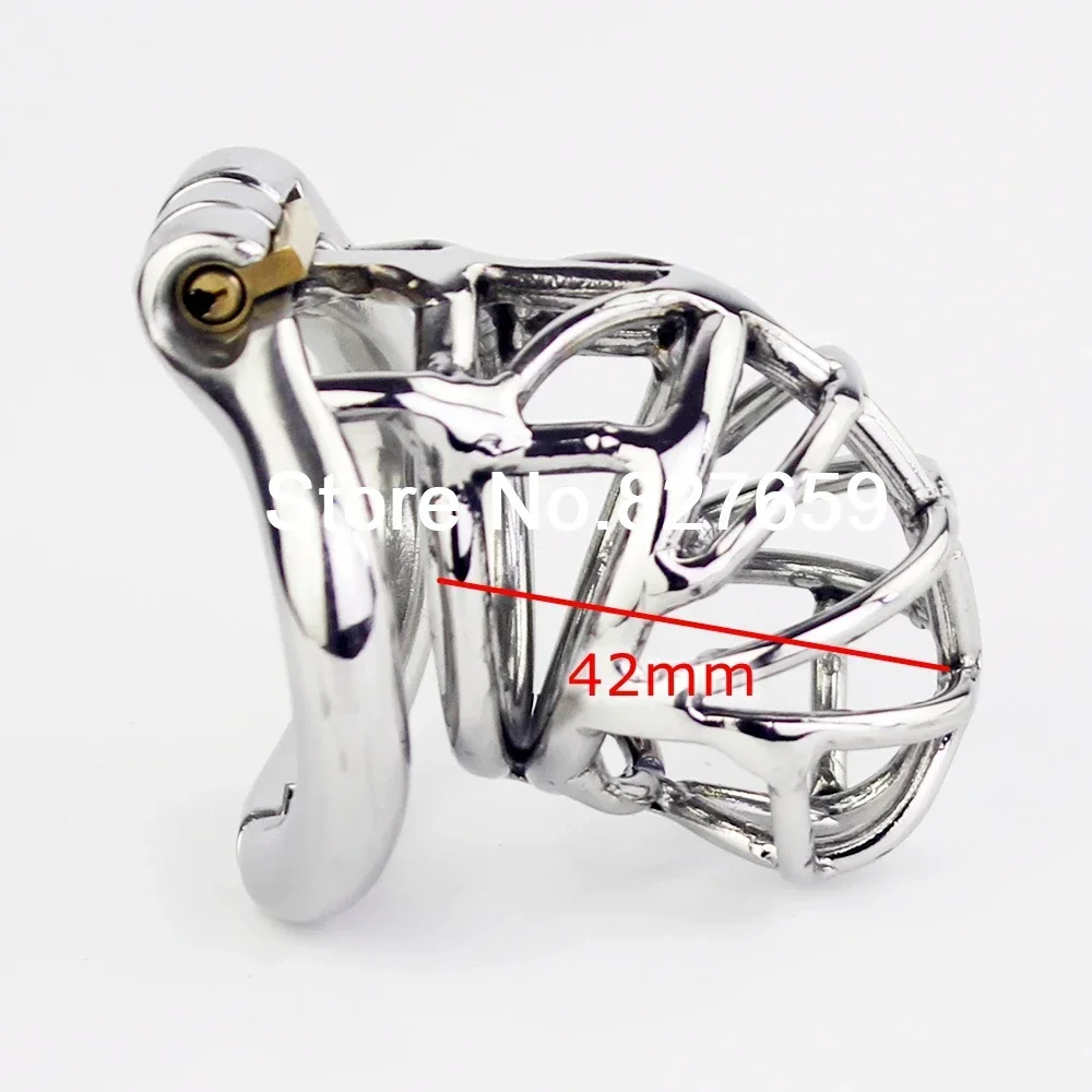 Penis Chastity Cage Chastity Lock Sex Toy Chastity Cage Accessory Penis Cock Ring Stainless Steel Stealth Lock Male Chastity Device Adult Cock Cage Curve Cock Ring Penis Lock Sex Toys Men Chastity Belt