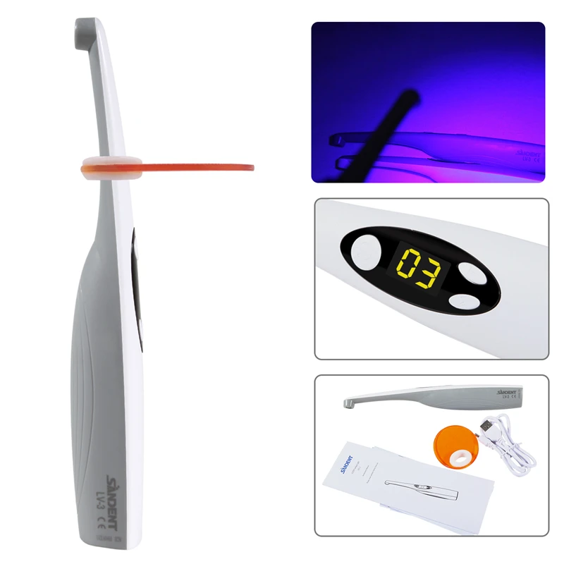 Dental Wireless LED Curing Light 2200 mw/cm2 Highlight LV3 Curing Lamp Dental Resin Dentisty Equipment