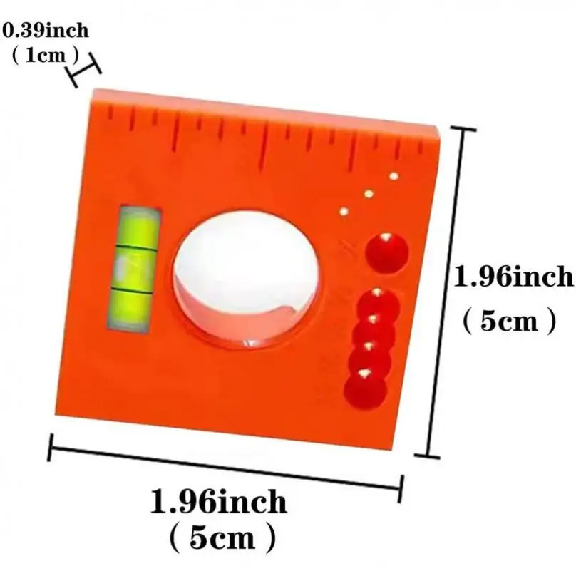

2pcs Portable Multifunctional Ruler with Leveling Beads for Nails Screws Marking Measuring Ruler