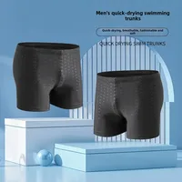 Men's Speedo Swimming Trunks Shark Skin Design Quick Dry Breathable Fitness Running Sports Equipment Single Piece Swimwear 4