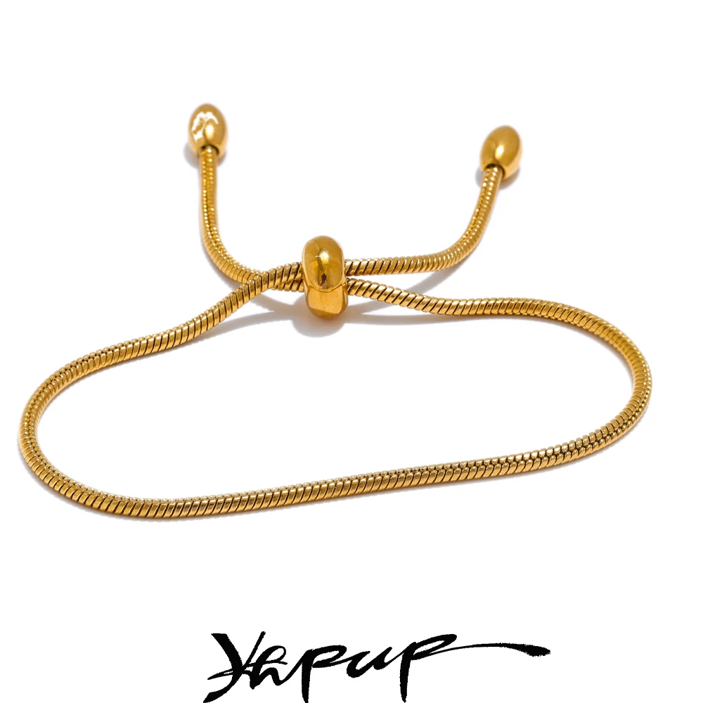 Yhpup Bracelet Adjustable Gold Platinum Plated