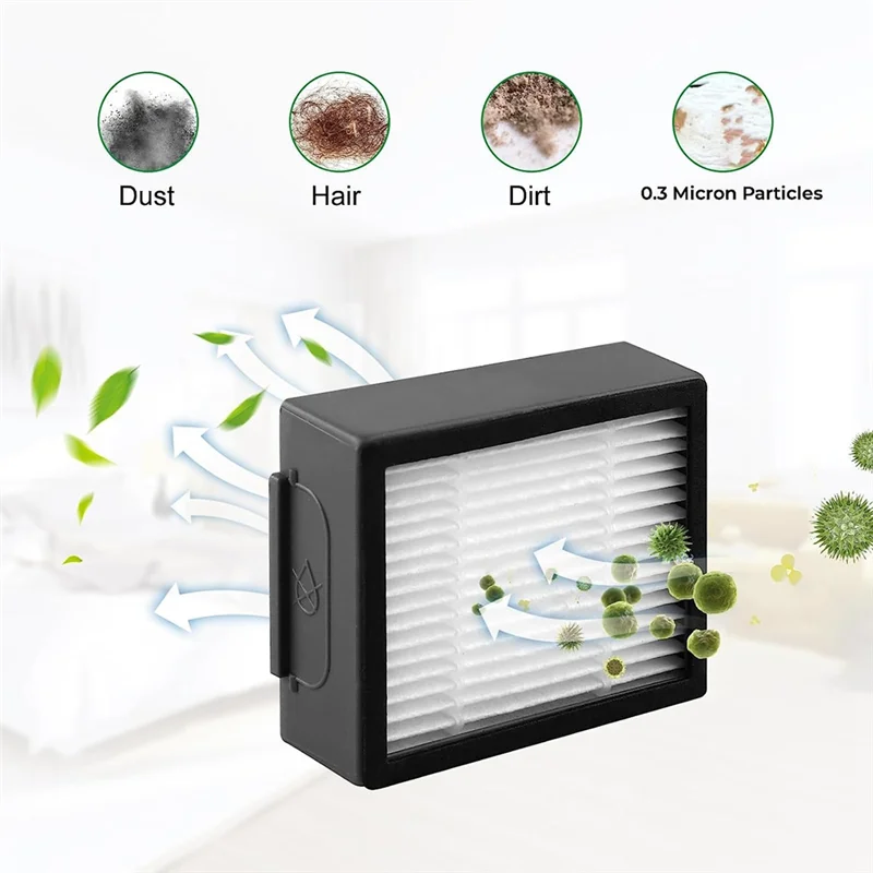 For Irobot Roomba I7 E5 E6 I3 Series Robot Vacuum Cleaner Parts Accessories Rubber Brush Hepa Filter Side Brushb64b