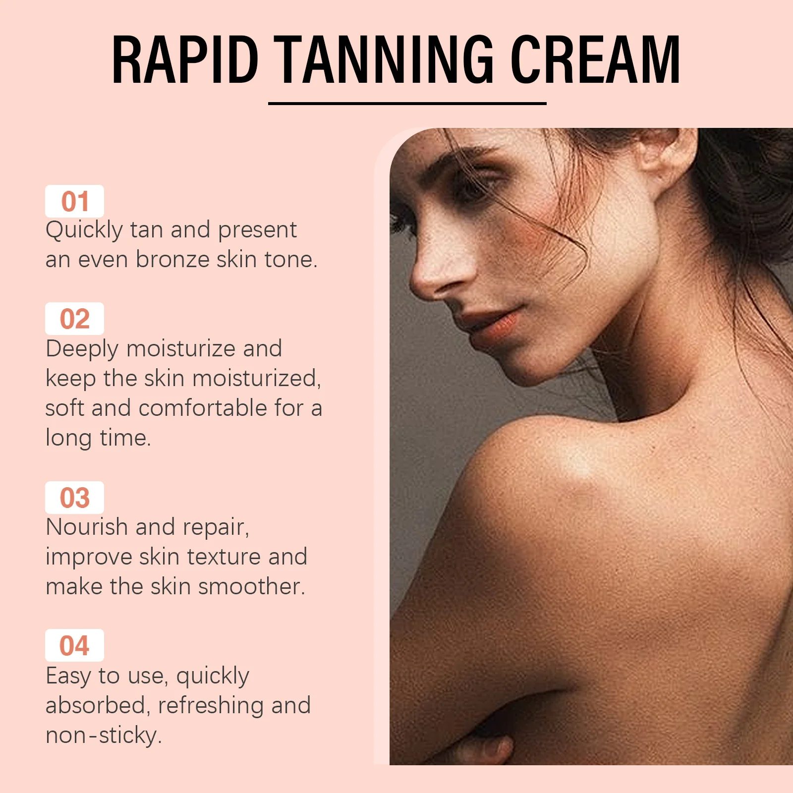 Original Tanning Cream Deep Hydrating Prevent Sunburn Sunless Tanning Products Long Lasting Summer Self Tanner For Face Body