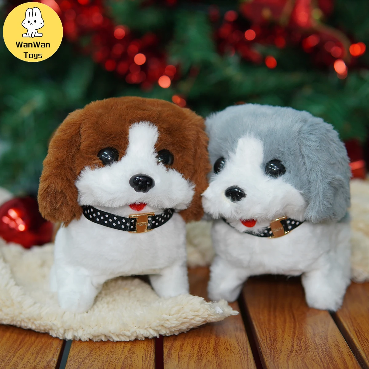 Children's Play House Toy Pet Toy Electric Plush Puppy Electronic Dog Mobile Barking Interactive Doll Holiday Gift Birthday Gift 3