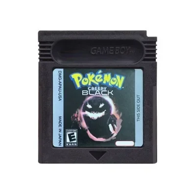 Crystal Clear Greenboy Creepy Black 16-Bit Game Cartridge