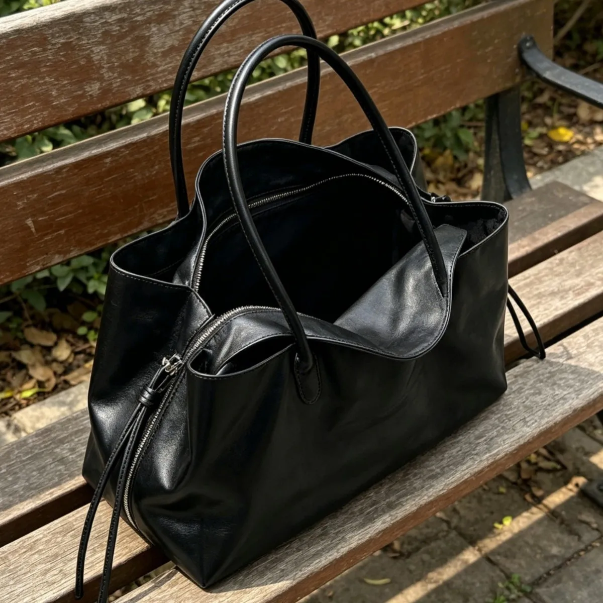 Borse da Donna di Grande Capacità in Pelle PU, Borsa a Tracolla per Signore, Borse Tote Grandi, Design di Marca, Borsa per Ufficio e Pendolarismo - immagine 3