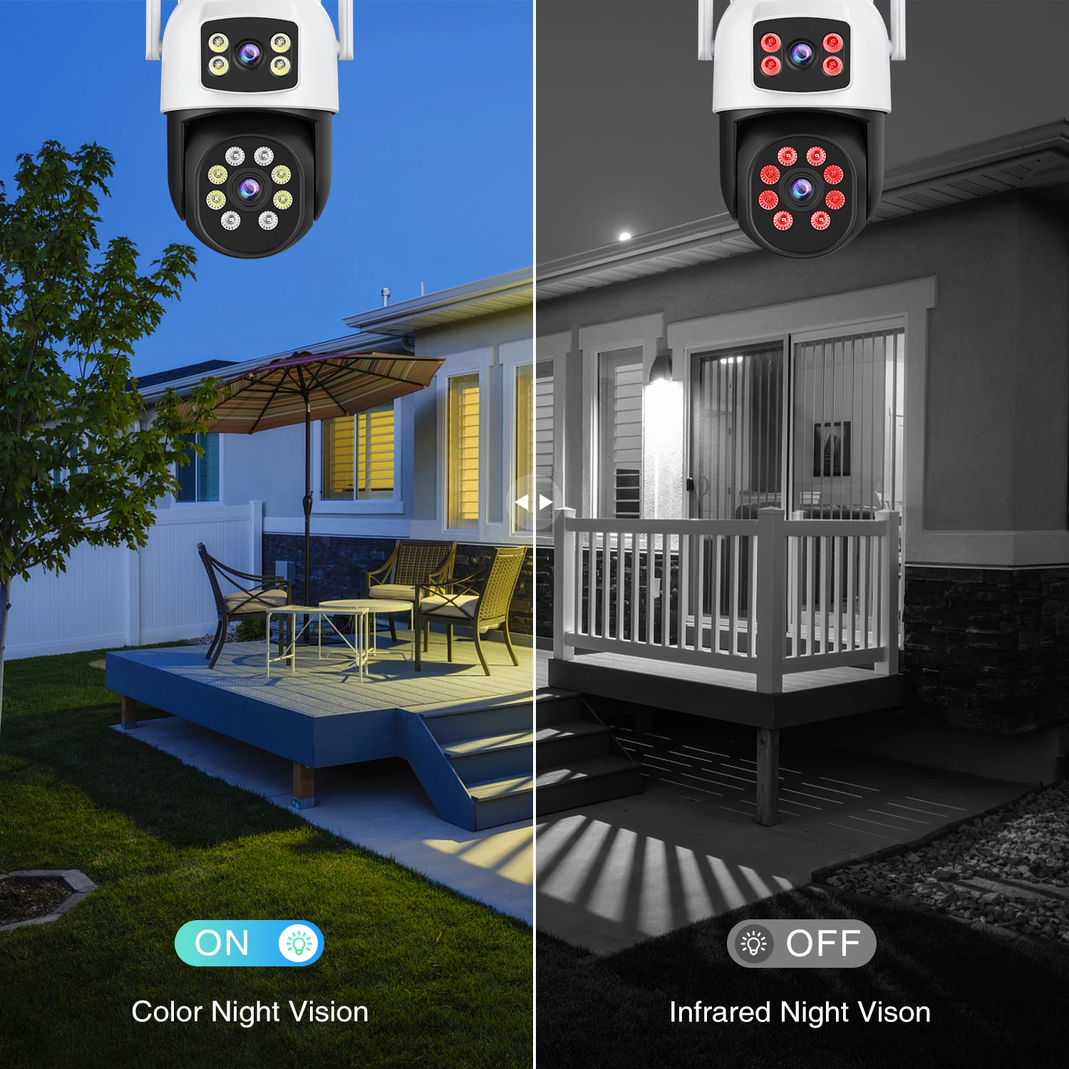 8MP PTZ 5G HZ Wifi Camera Night Vision Human Detection 10MP Outdoor CCTV Wifi Su