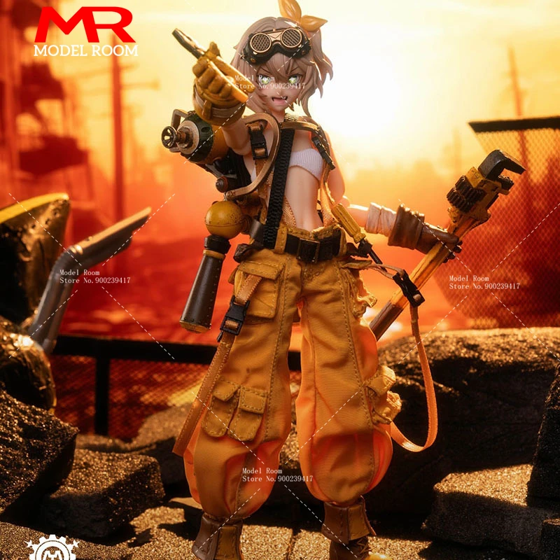 

2024 Q3 HASUKI PA007 1/12, фигурка механиста Fiona Mobile Eye, 15,5 см, 3 лица, женская модель, игрушка