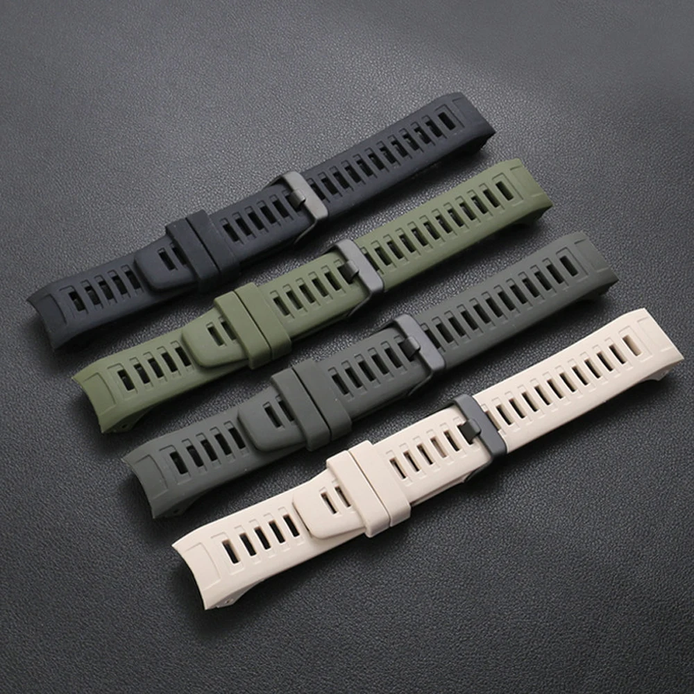 Silicone Sport Strap Replacement Band for Garmin Instinct Series Smartwatch
