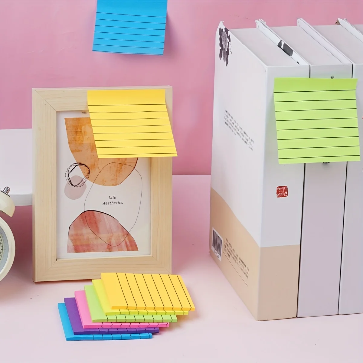Morandi style sticky notes strong adhesion for office students postgrad exam marking cute practical note pads - 2