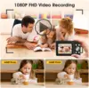 Caméra numérique pour vlogs 1080p rechargeable