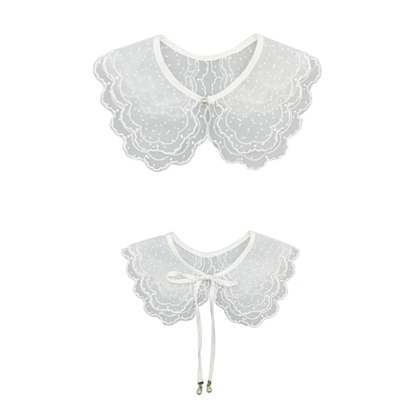 

Dickey Collar Embroidery Collar False Collar Shoulder Wrap Detachable Collar