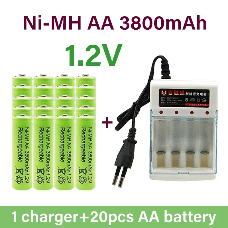 

Aa Rechargeable Battery 3800Mah Aa1.2v Ni MH Rechargeable Battery, Applicable To Free Distribution of LED Lamp Toys Mp3